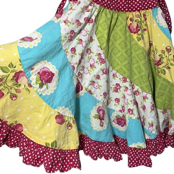 JELLY THE PUG Cottagecore Shabby Chic Patchwork Dress - Picture 2 of 5